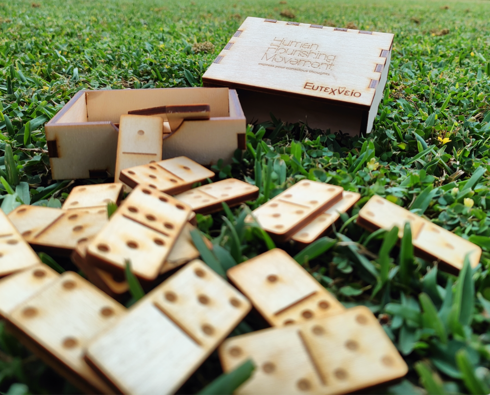 Wooden Handmade Domino Game